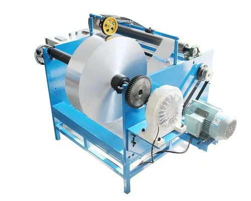 Semi-Automatic Aluminium Foil Rewinding Machine