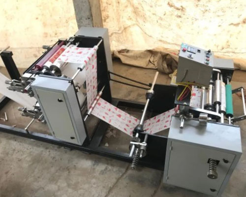 Semi-Automatic Aluminium Foil Rewinding Machine